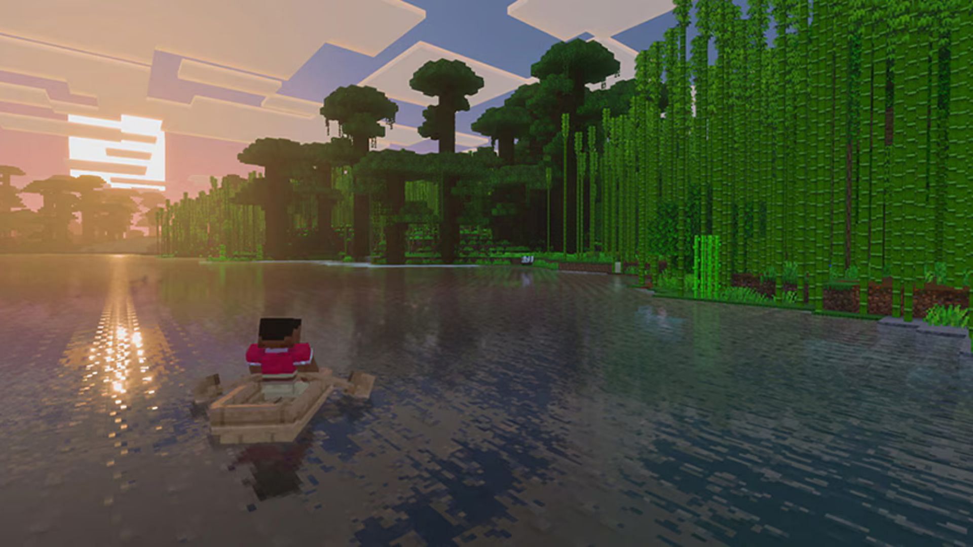 The Vibrant Visuals shaders completely change how Minecraft looks (Image via Mojang Studios)